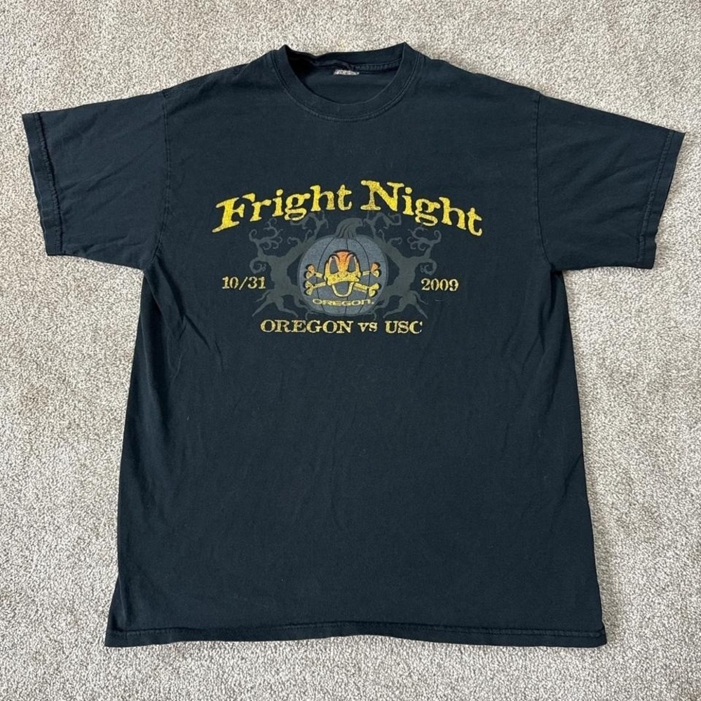 2009 Oregon vs USC Fright Night T-Shirt Small Halloween Football